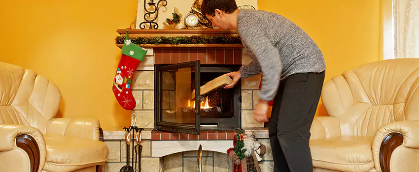 Rusted Metal Fireplace Restoration in Marco Island, Florida